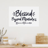 Afgeblazen boven Maatregelen Bijbelse Gezegden Mer Poster (Keuken)