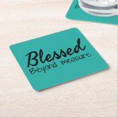 Afgeblazen maatregel kartonnen onderzetters (Schuin)