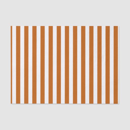 Afgebrande oranje en witte snoepjes strepen tissuepapier (Voorkant)