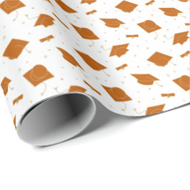 Afgebrande Oranje gradatiedop Cadeaupapier