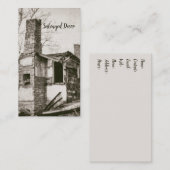 Afgebroken Antiek afgebroken hoeve geborgen Visitekaartje (Voorkant / Achterkant)