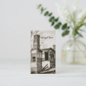 Afgebroken Antiek afgebroken hoeve geborgen Visitekaartje (Staand voorkant)