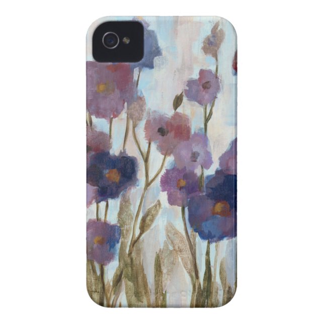 Afgebroken flora in Paars Case-Mate iPhone Case (Achterkant)