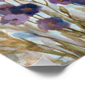 Afgebroken flora in Paars Poster (Hoek)