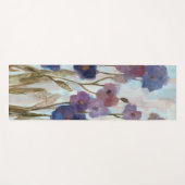 Afgebroken flora in Paars Yogamat (Voorkant (horizontaal))