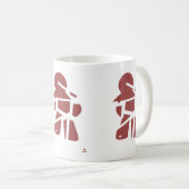 Afgebroken meeple board gamer ontwerp koffiemok (Voorkant rechts)