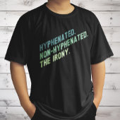 Afgebroken Niet-afbreekbaar De ironie Grappig Quot T-shirt