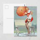 Afgebroken pop omhoog briefkaart (Voorkant / Achterkant)