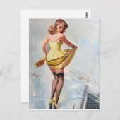 Afgebroken pop omhoog briefkaart (Voorkant / Achterkant)