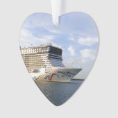 Afgedankte cruise Ship Bw Aangepast Ornament (voorkant)