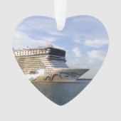 Afgedankte cruise Ship Bw Aangepast Ornament (voorkant)