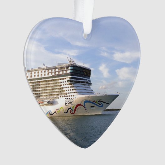 Afgedankte cruise Ship Bw Aangepast Ornament (voorkant)