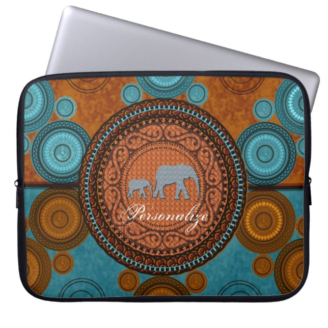 Afgedankte E-lephants laptophoes Laptop Sleeve (Voorkant)