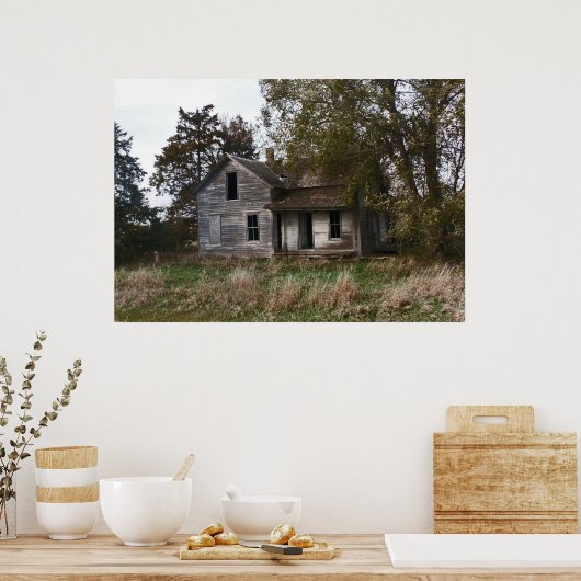 Afgedankte South Dakota boerderij stead. Poster (Keuken)