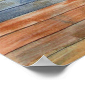 Afgedankte stapel Waterverf van Desk Boards Poster (Hoek)