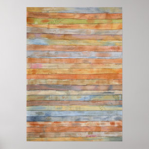 Afgedankte stapel Waterverf van Desk Boards Poster