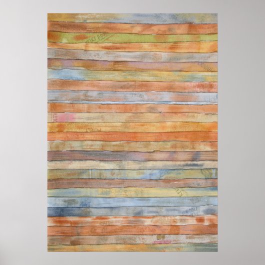 Afgedankte stapel Waterverf van Desk Boards Poster (Voorkant)