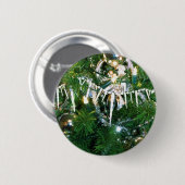 Afgedankte vakantieboomtakken ronde button 5,7 cm (Voorkant /achterkant)