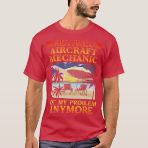 afgedankte Vliegtuig-mechanisch bevestigingsvliegt T-shirt