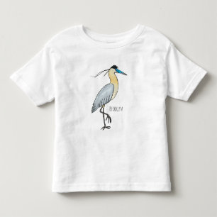 Afgedekte heronvogel cartoon kinder shirts