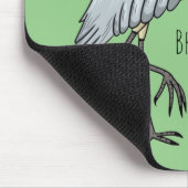 Afgedekte heronvogel cartoon muismat (Hoek)