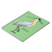 Afgedekte heronvogel cartoon notitieboek (Linkerzijde)