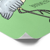 Afgedekte heronvogel cartoon poster (Hoek)