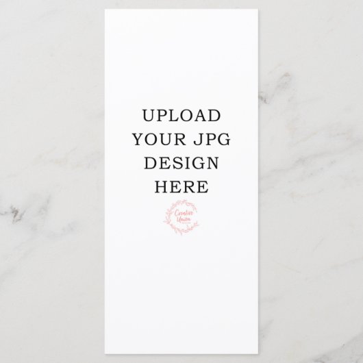 Afgedrukt 4 x 9-inch menu (Achterkant)