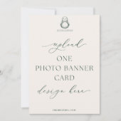 Afgedrukt 5x7" FOTO BANNER Kaart Digibuddha Design (Voorkant)