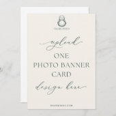 Afgedrukt 5x7" FOTO BANNER Kaart Digibuddha Design (Voorkant / Achterkant)