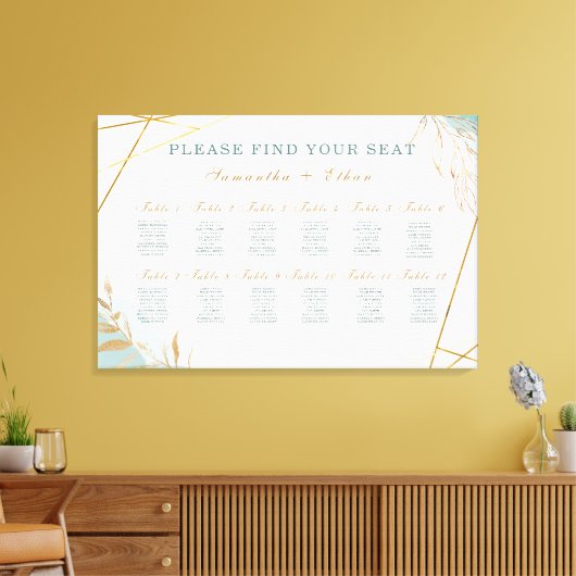 Afgedrukt groen-glanzend schuimbordpapier canvas afdruk (Insitu (Woonkamer))