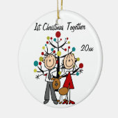 Afgedrukt in combinatie met persoonlijke versierin keramisch ornament (Links)