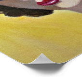 Afgedrukt in zwart poster (Hoek)