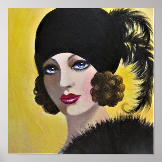 Afgedrukt in zwart poster (Voorkant)