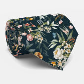 Afgedrukt monogram op kleurrijk flessenpatroon stropdas (Opgerold)