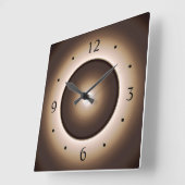 Afgedrukt ontwerp met tan/bruin mooneffect grote klok (Hoek)