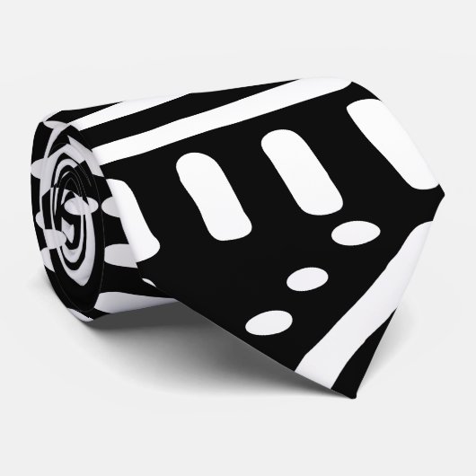 Afgedrukt Stropdas van Bogolan Mud Cloth (Opgerold)