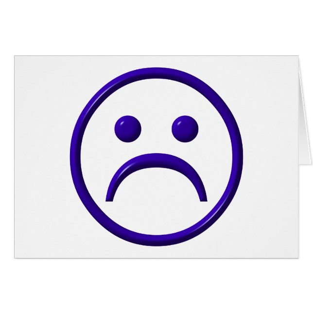 Afgedrukt, zacht en blauw gezicht (Voorkant Horizontaal)