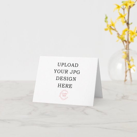 Afgedrukte 4x5.5-gevulde kaart (Gele Bloem)