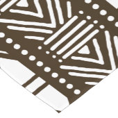 Afgedrukte Afrikaanse Bogolan Table Runner Korte Tafelloper (Hoek)