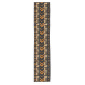 Afgedrukte Afrikaanse Bogolan Table Runner Korte Tafelloper (Voorkant)