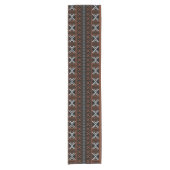 Afgedrukte Afrikaanse Bogolan Table Runner Korte Tafelloper (Voorkant)