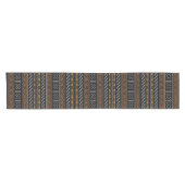 Afgedrukte Afrikaanse Bogolan Table Runner Korte Tafelloper (Horizontaal)