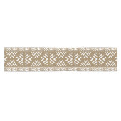 Afgedrukte Afrikaanse Bogolan Table Runner Korte Tafelloper (Horizontaal)