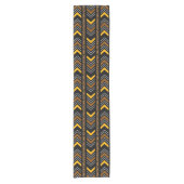 Afgedrukte Afrikaanse Bogolan Table Runner Korte Tafelloper (Voorkant)