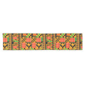 Afgedrukte Afrikaanse Kente Cloth Table Runner Korte Tafelloper (Horizontaal)