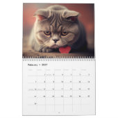 Afgedrukte Cats 2024-agenda Kalender (Feb 2027)
