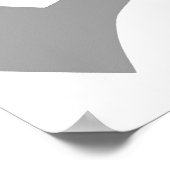 Afgedrukte kaart poster (Hoek)