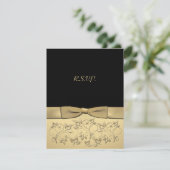 AFGEDRUKTE RIBBON 50 jaar Jubileum RSVP-kaart RSVP Kaartje (Staand voorkant)