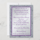 AFGEDRUKTE Snowflake Holiday Party nodigt uit Kaart (Achterkant)